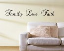 Family Love Faith Quotes Wall Decal Lettering Vinyl Art Stickers